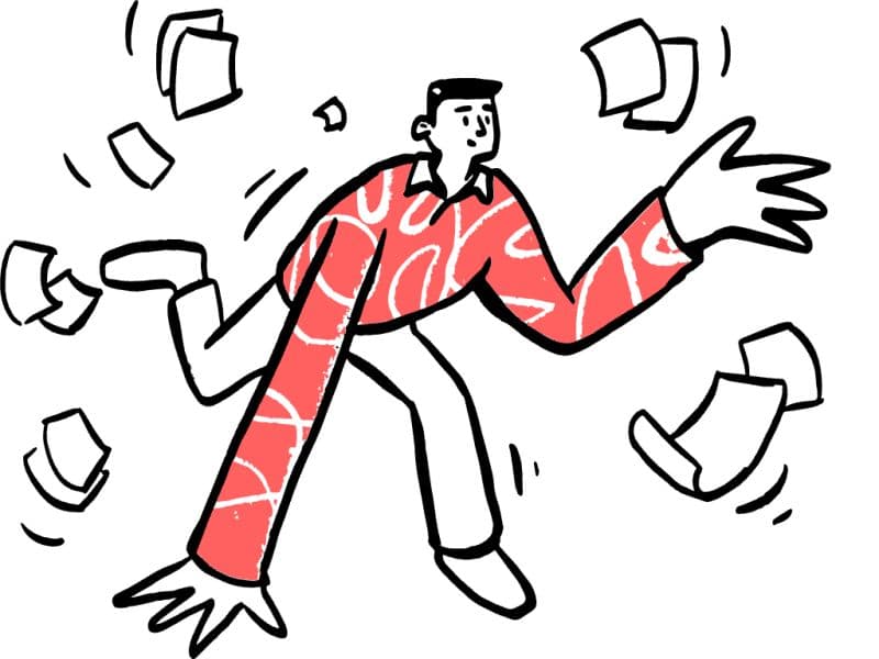 Expense tracking overview illustration